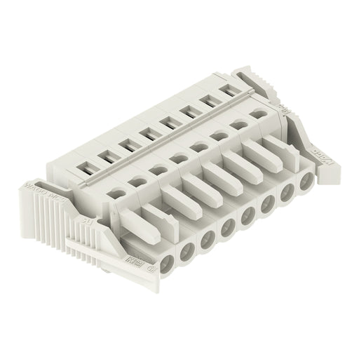 WAGO - Kabelsteckverbinder für Leiterplattensteckverbinder 1-Leiter-Federleiste 721-108/008-000/037- CAGECLAMP 2,5mm²,lgr − 50 Stück