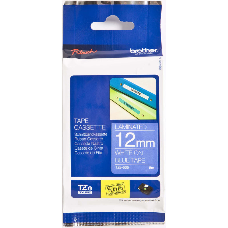 Brother - Schriftband Schriftbandkassette TZe-535 BF.blau/DF.weiß