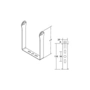 Brumberg Leuchten - Mechanisches Zubehör/Ersatzteile für Leuchten Decken- und Wandhalterung 81049080 sw