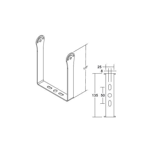 Brumberg Leuchten - Mechanisches Zubehör/Ersatzteile für Leuchten Decken- und Wandhalterung 81049080 sw