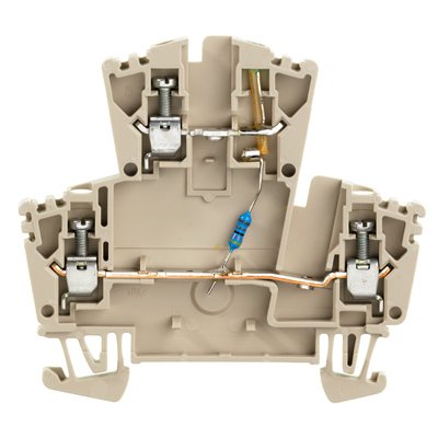 Weidmüller - Bauelement-Reihenklemme Klemme mit Einbau WDK 2.5 LD GR1R24VDC − 25 Stück