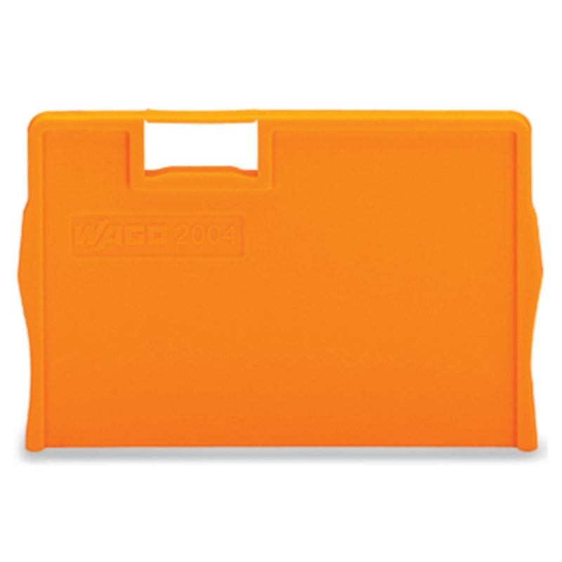 WAGO - Abschluss- und Zwischenplatte für Reihenklemme Trennplatte orange 2004-1294 Top Job S − 25 Stück
