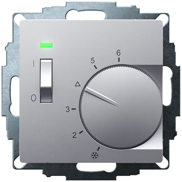 Eberle Controls - Raumthermostat/Uhrenthermostat UP-Raumregler 5-30C AC24V UTE 1012-Alu-55 1Öffner