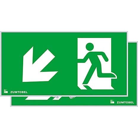 Zumtobel Group - Piktogramm für Not-/Hinweisleuchte Rettungszeichen PURESIGN150#22900427 AD/ED RZ-2LRUERI