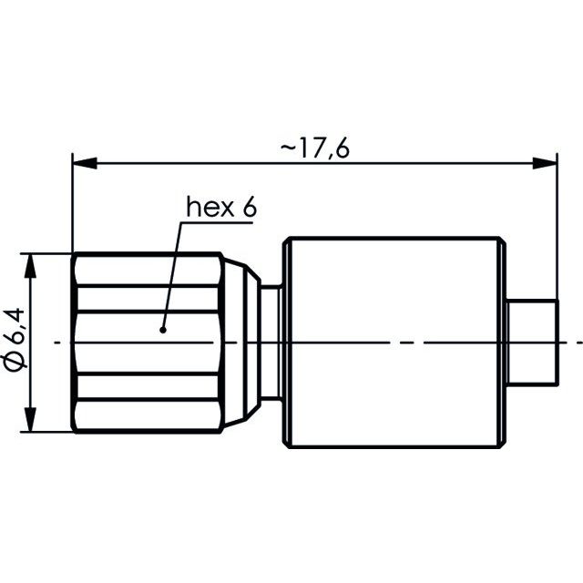 Telegärtner - Abschlusswiderstand SMC-Abschlusswiderstand 100024912 (F) 1W,34dB,2GHz