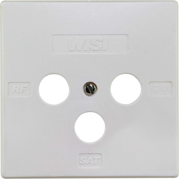 Wisi - Abdeckrahmen Abdeckung DD-Dosen, 3-Loch DW49M 85x85 mm, KDG zert.  − 1 Stück
