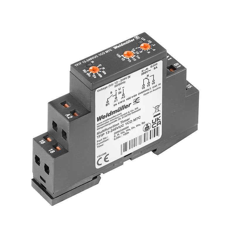 Weidmüller - Zeitrelais Zeitrelais 12-240V TFIP 12-2#2898320000 1 Wechsler − 1 Stück