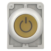 Eaton - Frontelement für Drucktaster Leuchtdrucktaste RMQ-Titan M30C-FDL-Y-X162 flach tastend bes