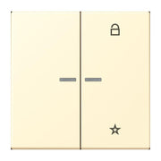 Jung - Bedienelement intelligent eNet Taster Universal 1f. FM LC 1701 201 blanc (32001)