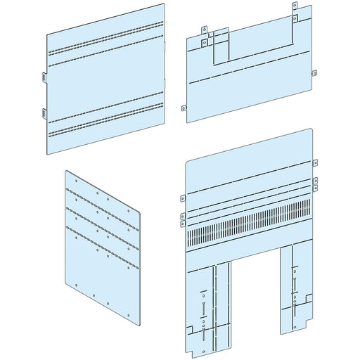 Schneider Electric - Trennwand (Schaltschrank) Abdeckung PrismaSeT-P LVS04852 Anschluss Vorne