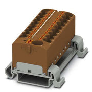 Phoenix Contact - Durchgangs-Reihenklemme Verteilerblock PTFIX10/18X4-NS35ABN − 8 Stück