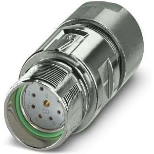 Phoenix Contact - Rundsteckverbinder, feldkonfektionierbar (Industriesteckverbinder) Kupplungssteckverbinder 1629124 M23 PRO, gerade