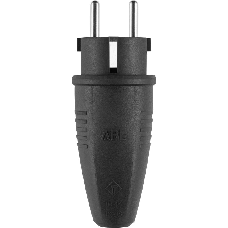 ABL - Schutzkontaktstecker Original Stecker 1506 1506 SK+F/B Gummi sw