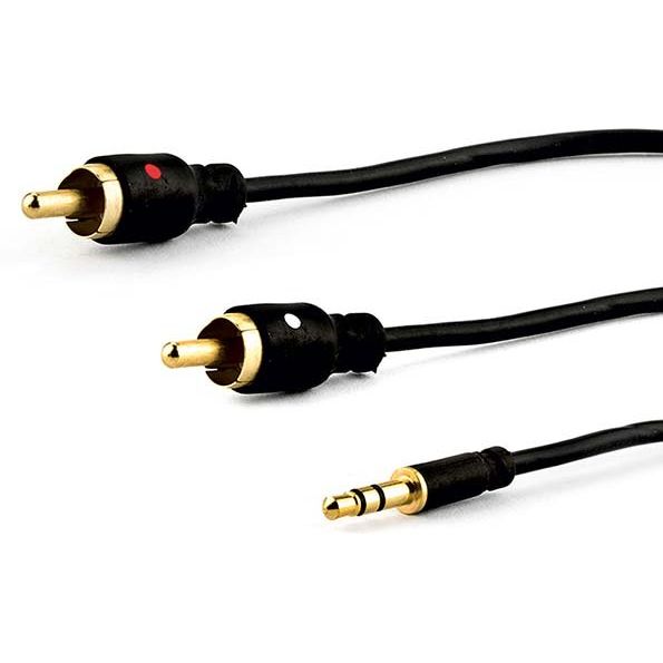E+P Elektrik - Konfektioniertes A/V-Kabel Anschlusskabel 3pol BS 113/05 S 0,5m 3,5St/2Chinch