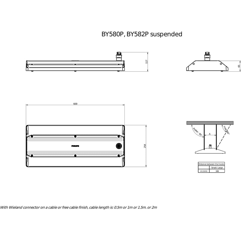 Philips Lighting - Hallen-Reflektorleuchte LED-Hallenleuchte BY580P 170 #59435700 4000K, DIA