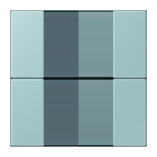 Jung - Abdeckung/Bedienelement für Installationsschalterprogramme Tastensatz 2fach LC 502 TSA 214 ceruleen clair