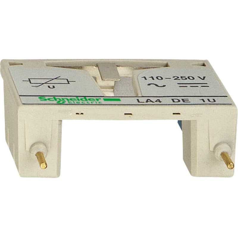 Schneider Electric - Baustein für Schutzbeschaltung Überspannungsbegrenzer LA4DE1U Var. 110-240VAC/DC