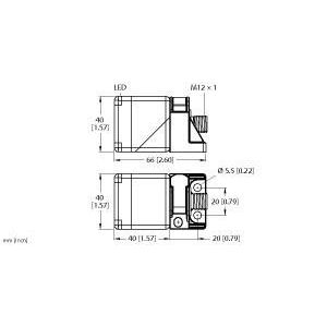 Turck - RFID-Lesegerät Schreib-Lese-Kopf HF TN-Q40-IOL2-H1141 IO-Link