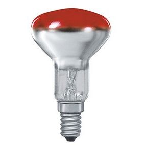 Scharnberger+Hasenbein - Allgebrauchsglühlampe mit Reflektor Reflektorlampe 50x85mm 41600 R50 E14 230V 25W rot