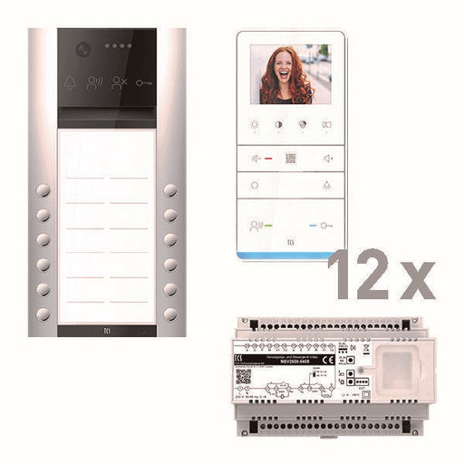 TCS Tür Control - Türsprech-Set video:pack AVA620212 PVAF122/003 IVW6511 12WE AP