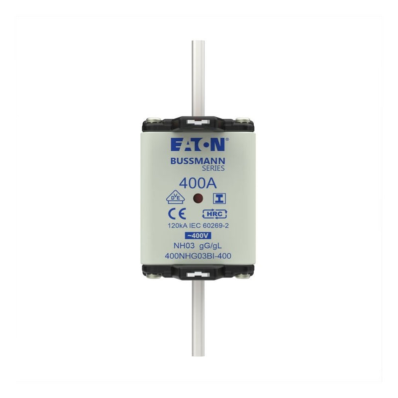 Eaton - Messersicherung Sicherungseinsatz Nieders. 400NHG03BI-400 400A AC 400V 120kA − 3 Stück