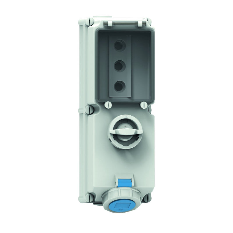 Bals Elektrotech - CEE-Steckdose abschaltbar, abgesichert (IEC 60309) Wandsteckdose abschaltbar 17034 abgesichert 16A 4p