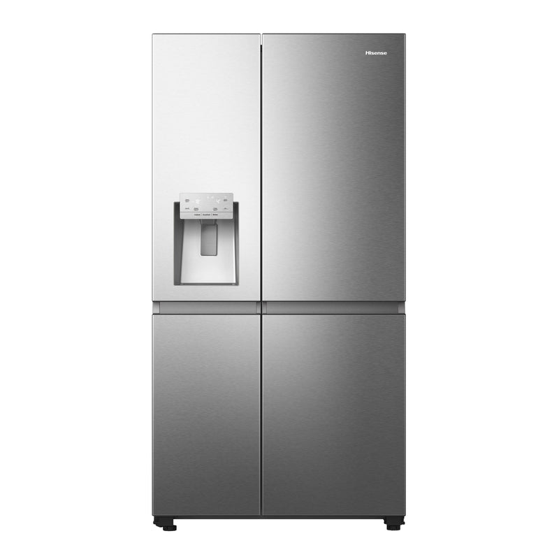 Hisense - Kühl-/Gefrierkombination Kühl/Gefrierkombi SbS RS818N4TIE steel look