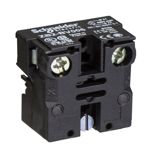 Schneider Electric - Lampenfassungsblock für Befehls- und Meldegeräte Unterteil o.Lampe ZB2BV006 130V max
