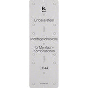 Berker - Montagehilfe Haustechnik EB-Montageschablone 91844
