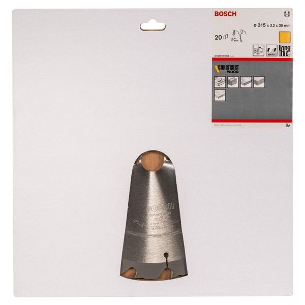 Bosch - Kreissägeblatt PRO Construct Wood 2608640691 Kreissägeblatt 315 x