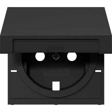 Gira - Zubehör/Ersatzteile für Installationsschalterprogramme Abd. SCHUKO-Steckd. KD 4922005 System 55 Schwarz m