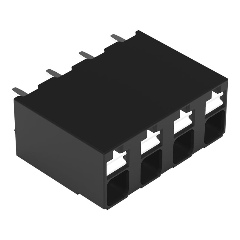WAGO GmbH & Co. KG - Leiterplattenklemme THR-Leiterplattenklemme 2086-3104/300-000 Drücker,1,5mm²,sw − 168 Stück