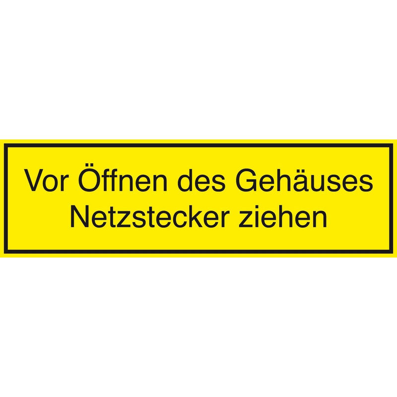 HellermannTyton - Warn-/Hinweisschild Etiketten 597-64207(VE30) − 5 Packung