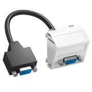 OBO Bettermann - Einsatz/Abdeckung für Kommunikationstechnik Multimediaträger VGA MTS-VGA F RW1 45x45mm rws