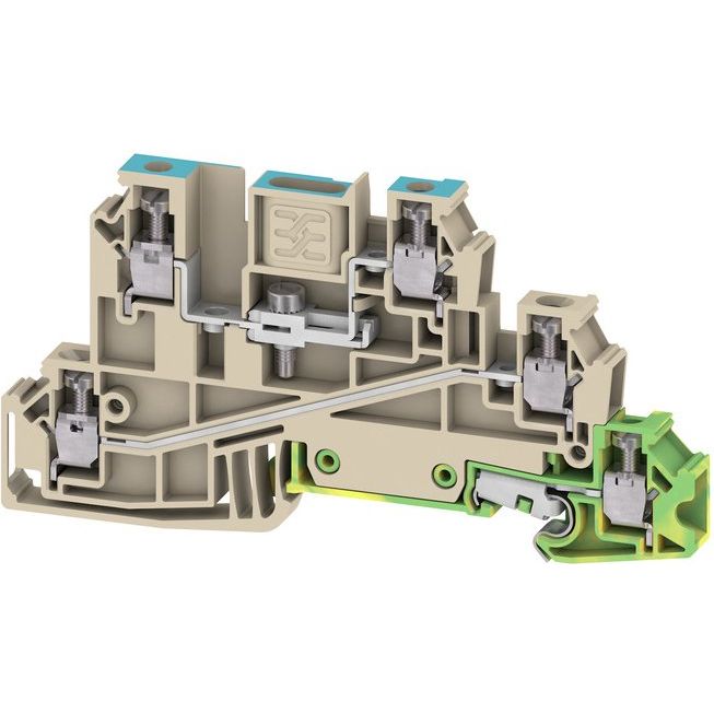 Weidmüller - Installations-Etagenklemme Verteilerklemme WDL 2.5/NT/L/PE 90x6,1x49mm