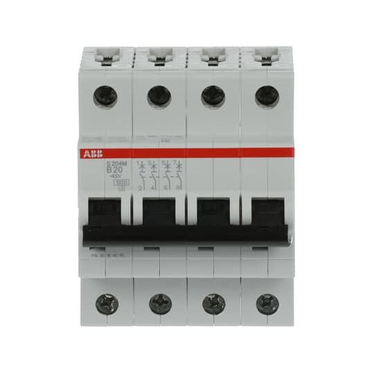 ABB Stotz S&J - Leitungsschutzschalter Sicherungsautomat S204M-B20 10kA 20A B 4p