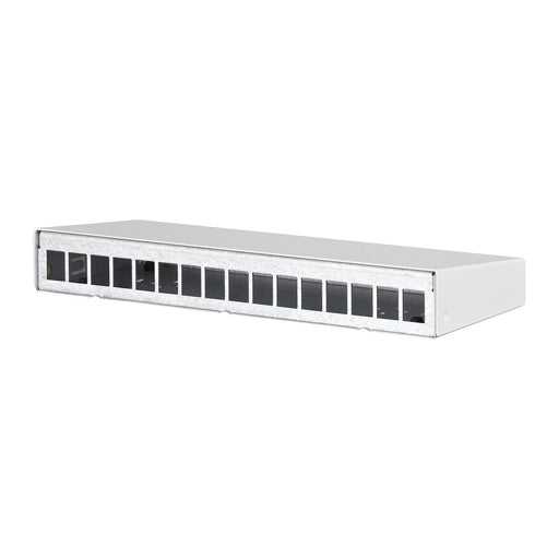 Metz Connect - Frontpanel/Patchpanel leer (Schaltschrank) Keystone AP-Gehäuse 130861-1602KE 16 Port rws RAL9010