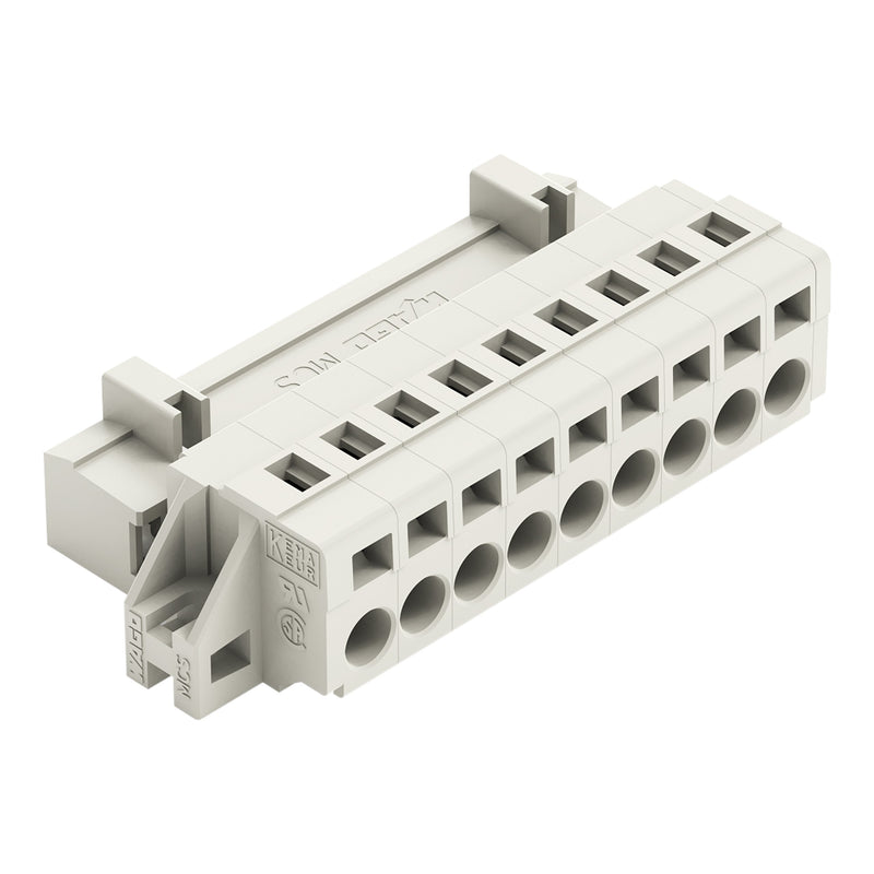 WAGO - Kabelsteckverbinder für Leiterplattensteckverbinder 1-Leiter-Stiftleiste 721-609/019-000 CAGECLAMP,2,5mm²,lgr − 25 Stück