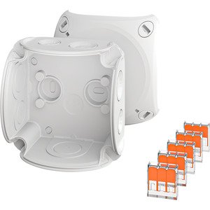 Hensel - Dose, Gehäuse für Montage auf der Wand/Decke Kabelabzweigkasten DK 0102 W 0,75-25 qmm − 1 Stück by Hensel
