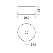 Zumtobel Group - Mechanisches Zubehör/Ersatzteile für Leuchten Seilabhängung SLOIN slim #22172718 inkl. Baldachin