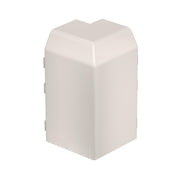 Rehau - Außeneck für Sockelleistenkanal RAUDUO Außeneck RD AE40105 cws 40/105 RAL9001 − 10 Stück