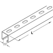 PohlCon (Puk) - Stiel/Profilschiene Konsolhalter-Schiene KHA 8-03F