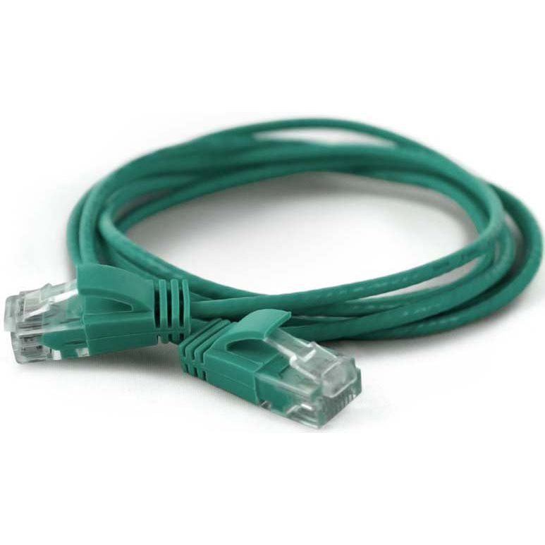 Wantec - Patchkabel Kupfer UTP-Patchkabel Cat.6A gn 7323 gn 0,1m 0,1m RJ45 2,8mm