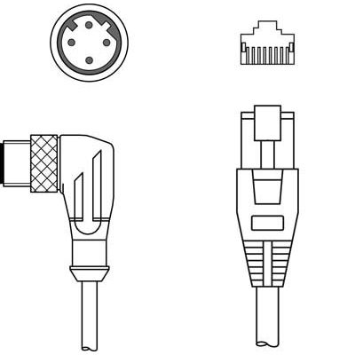 Leuze - Konfektioniertes Sensor-Aktor-Kabel Verbindungsleitung KSS ET-M12-#50138106