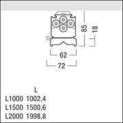 Zumtobel Group - Lichtleiste LED-Lichtbandleuchte IP64 TEC C 1000 #42936523 840