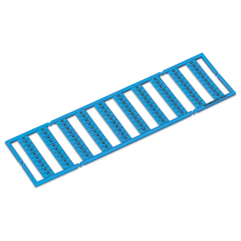 WAGO - Klemmenmarkierung WMB-Beschriftungskarte 794-5554/000-006 bedruckt,blau − 5 Stück