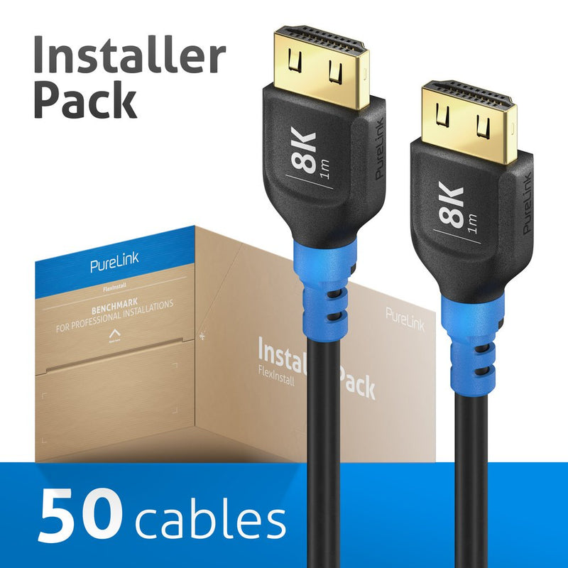 PureLink - Konfektioniertes A/V-Kabel HDMI Kabel 8K 1m FI-H100-010-PCK FlexInstall,VE 25Stk