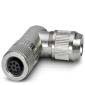 Phoenix Contact - Rundsteckverbinder, feldkonfektionierbar (Industriesteckverbinder) Bussystem-Steckverbinder SACC-M12FR-8Q SH Buchse gewinkelt 8p
