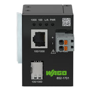 WAGO - Media Konverter Industrial Media Converter 852-1701 Kupfer zu SFP-Port − 1 Stück