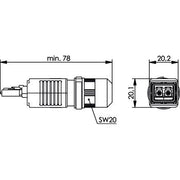 Telegärtner - LWL-Steckverbinder STX V4 LC-D Steckerset 100007563 SM